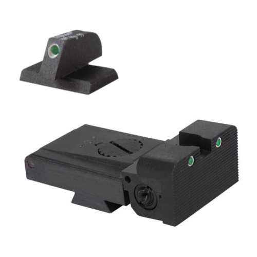 Kensight TRT 1911 Sight Set Trijicon Tritium Insert Night Sight w/ Rounded Blade & 0.200in Front Sight