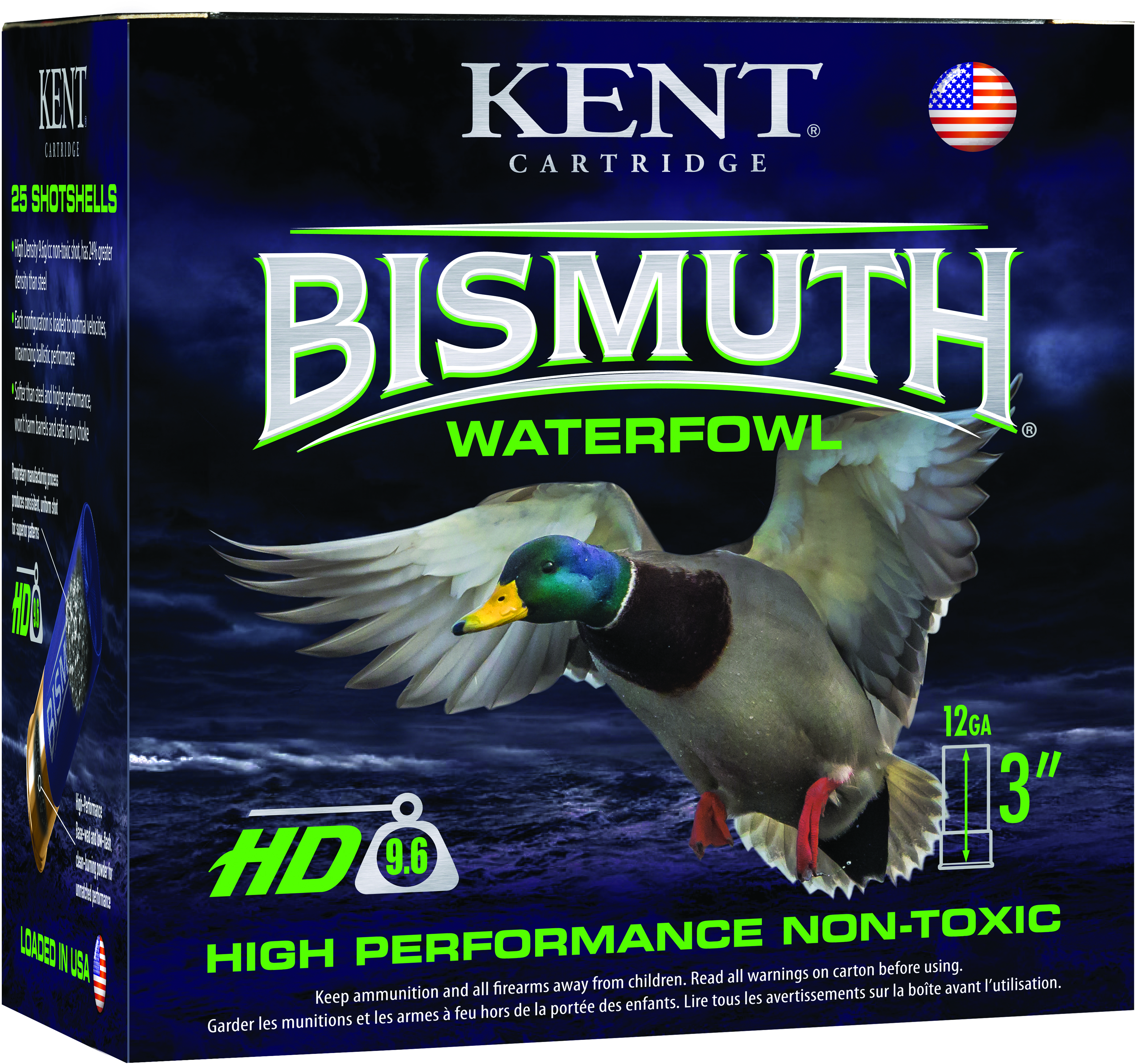 Kent Cartridge Bismuth Waterfowl 12 Gauge 1 3/8oz 3'' 5 Size Shotgun Ammunition