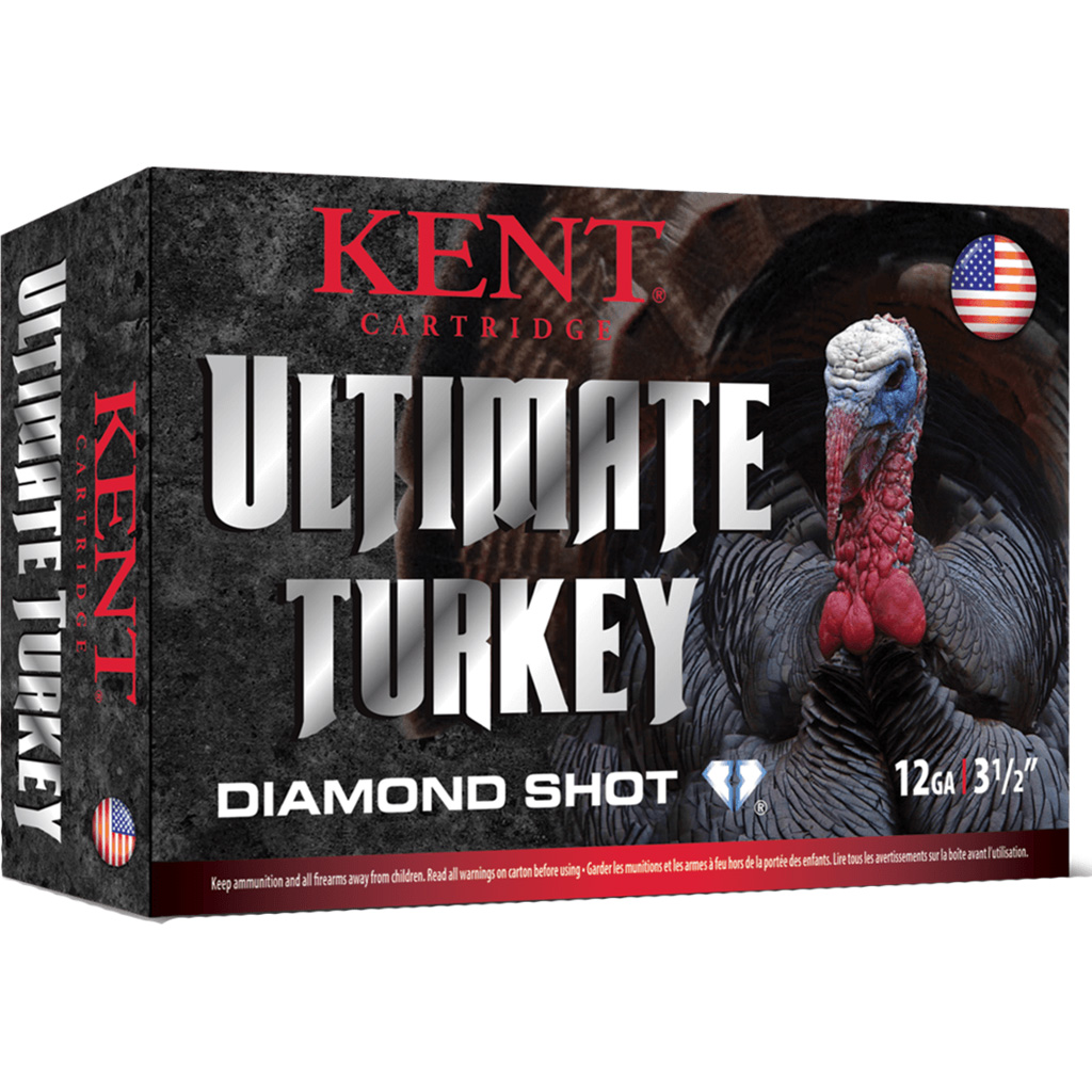 Kent Cartridge Ultimate Turkey Diamond Shot 12 Gauge 2 1/4oz 3.5'' 5 Shot Shotgun Ammunition