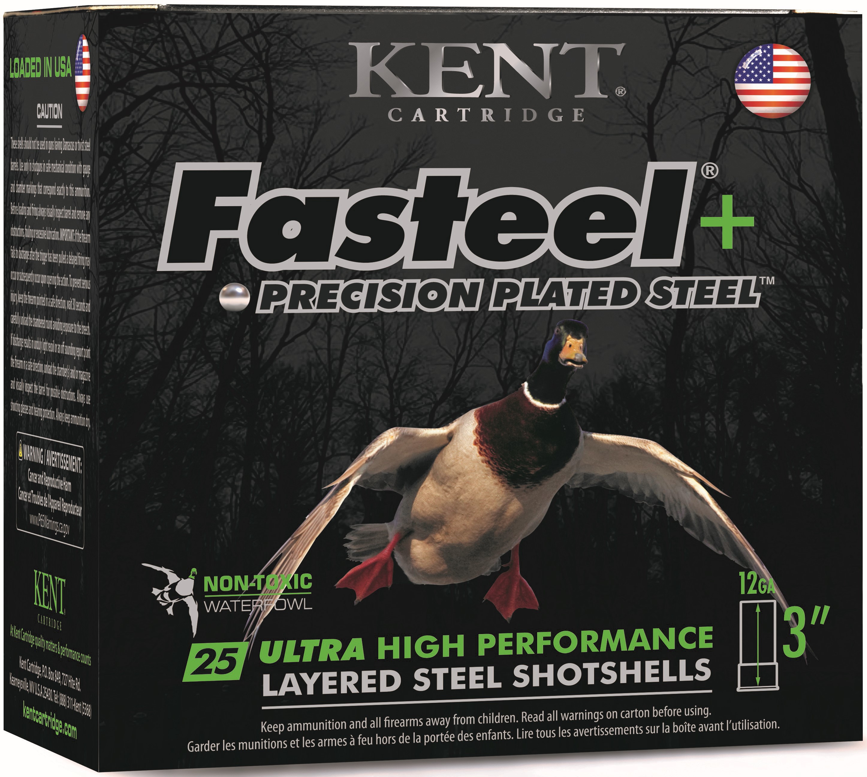 Kent Cartridge Fasteel+ 12 Gauge 1 1/2 oz 3.5'' 2x4 Shotgun Ammunition