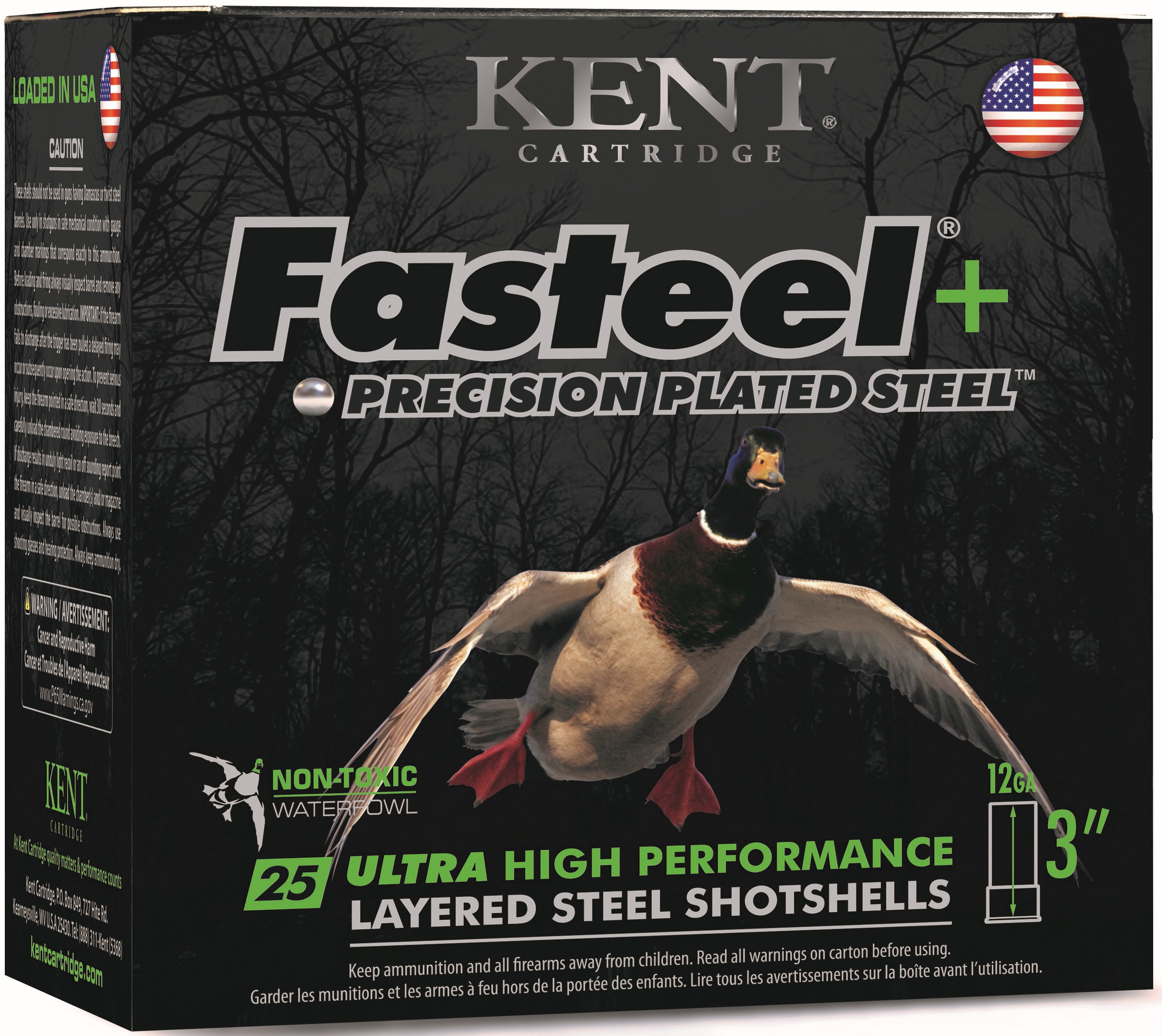 Kent Cartridge Fasteel+ 12 Gauge 1 1/2 oz 3.5'' BBx2 Shotgun Ammunition