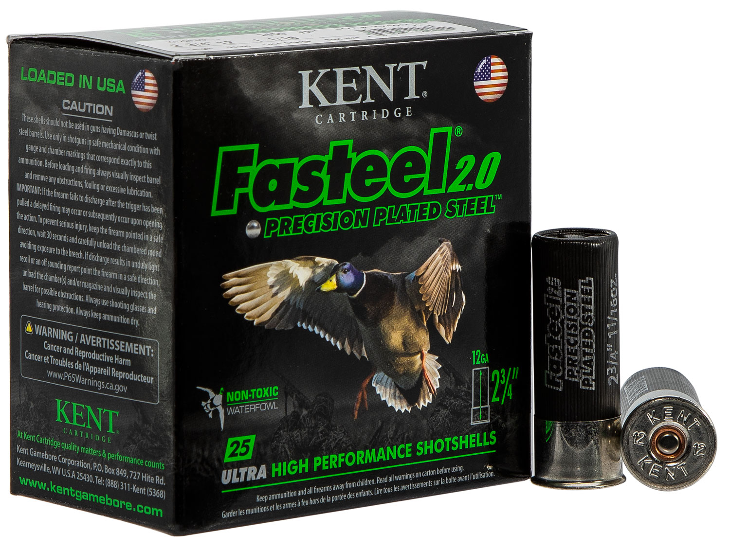 Kent Cartridge Fasteel 2.0 12 Gauge 1 1/16 Oz 2.75'' Shotgun Ammunition