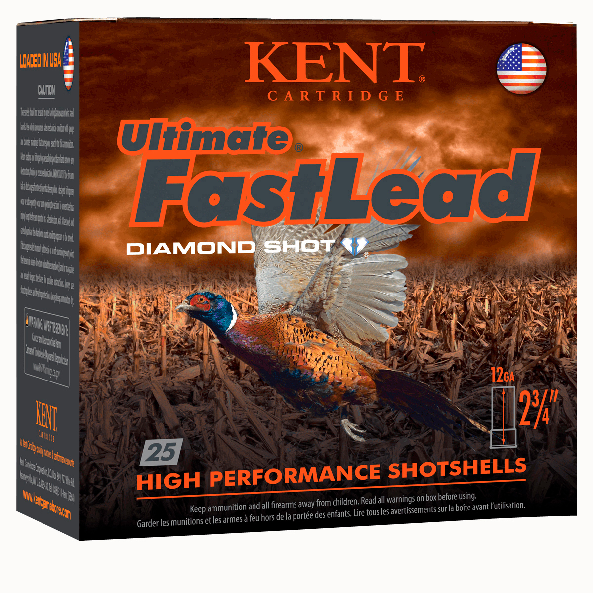 Kent Cartridge Ultimate Fast Lead 12 Gauge 1 1/2 Oz 2.75'' 5 Shot Shotgun Ammunition