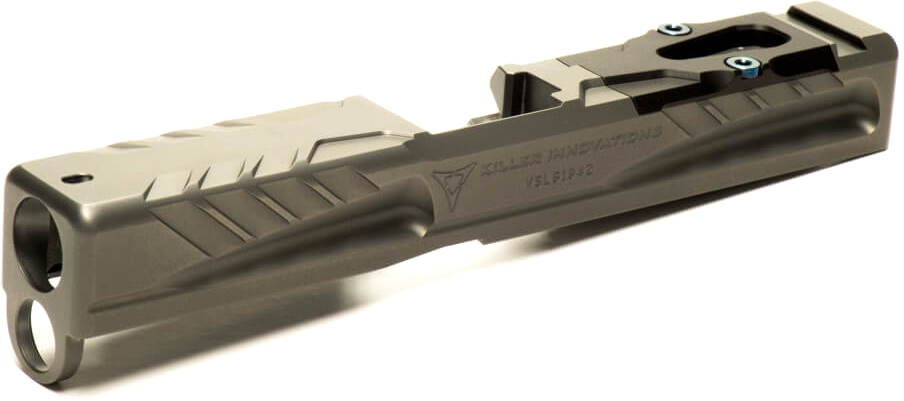 Killer Innovations Velocity Match Grade RMR Cut Slide for Gen 4 Glock 19 Grey 