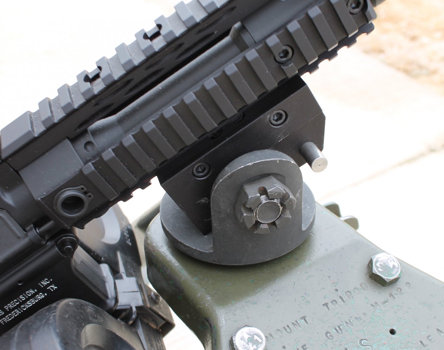 KNS Precision Picatinny Rail Adapter to .30 Cal Pintle or M60 Gooseneck