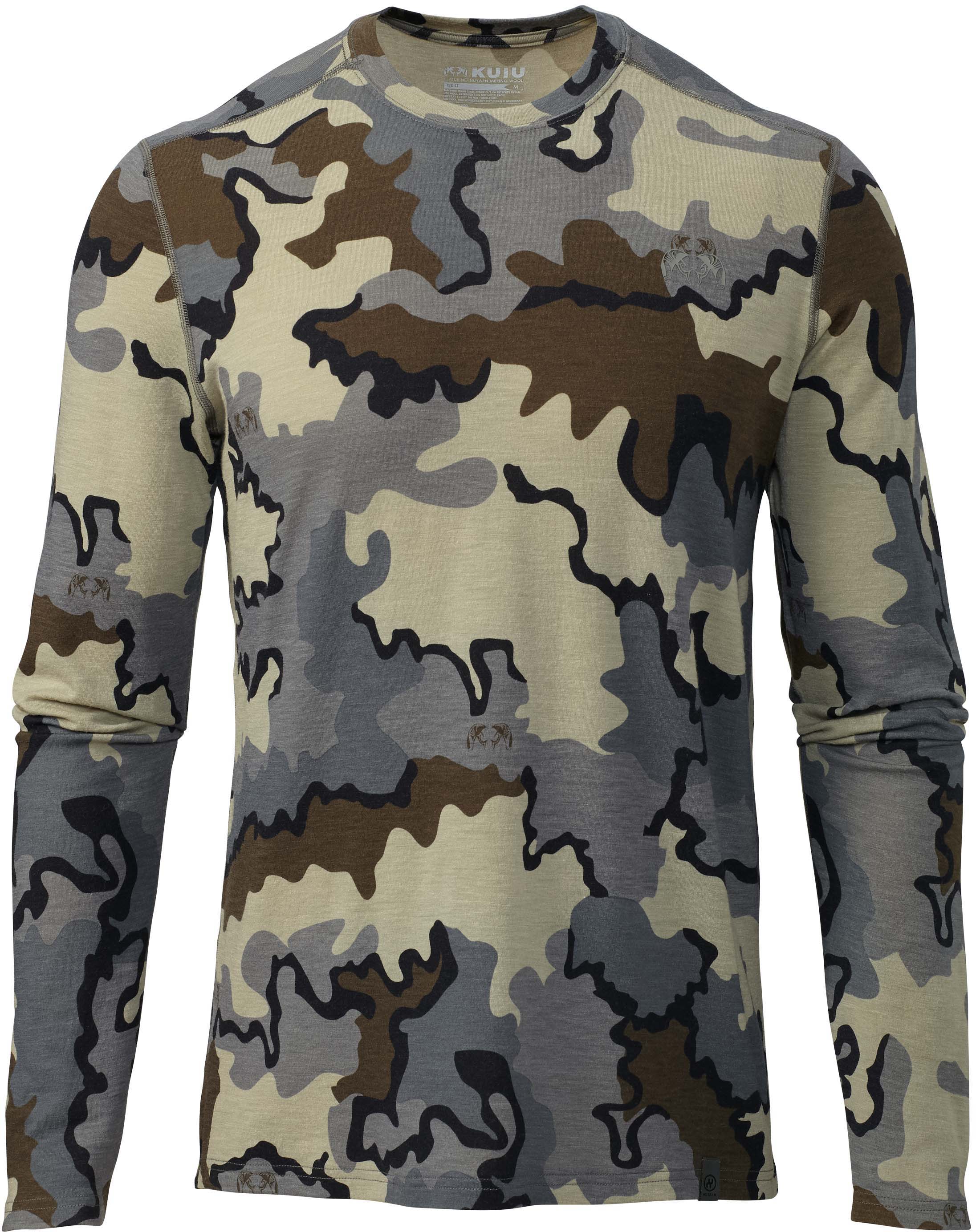 Kuiu ULTRA 120 LT Long Sleeves Crew Hunting Shirt - Men's, Vias, 3XL