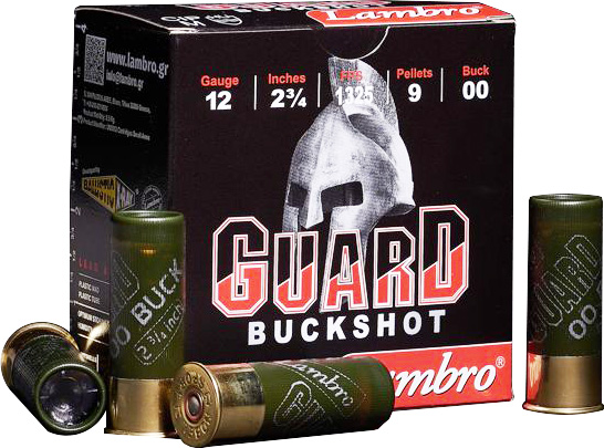 Lambro 12 Gauge 2.75in Shotgun Guard Practical Buckshot Ammunition