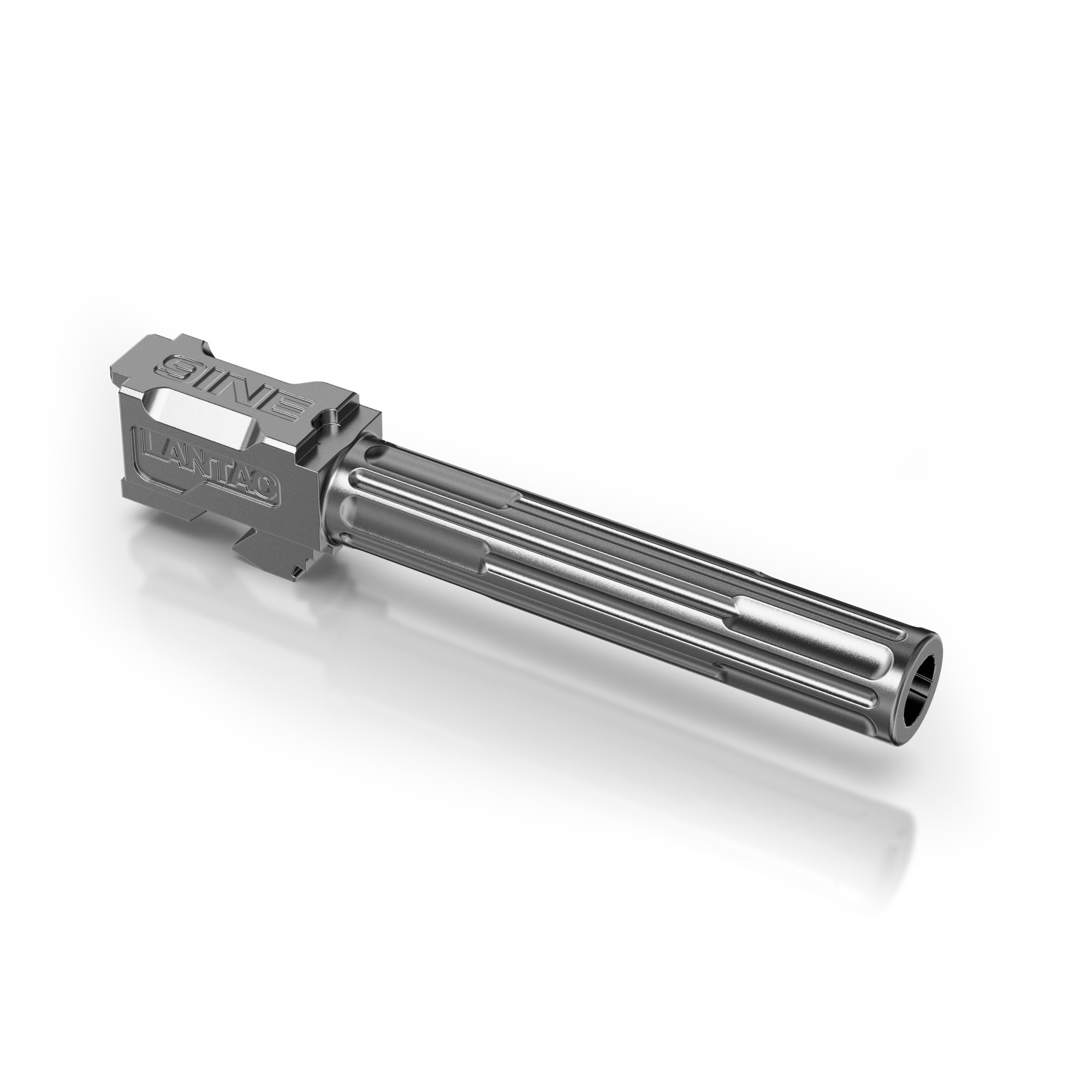 Lantac 01GBG17NTHSS 9INE Glock 17 9mm Luger 4.48" Stainless Steel Fluted