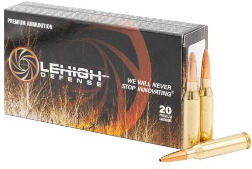 Lehigh Defense .260 Remington 130 Grain Controlled Chaos Brass Rifle Ammunition