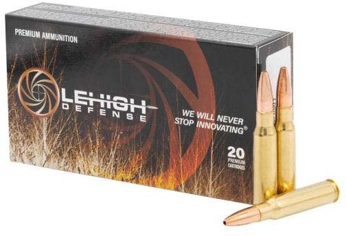 Lehigh Defense .308 Winchester 160 Grain Extreme Chaos Brass Rifle Ammunition