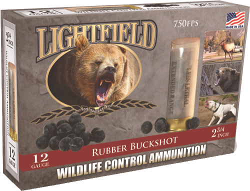 Lightfield Ammunition Lightfield 12ga 2.75" Rubber Buckshot 21-balls