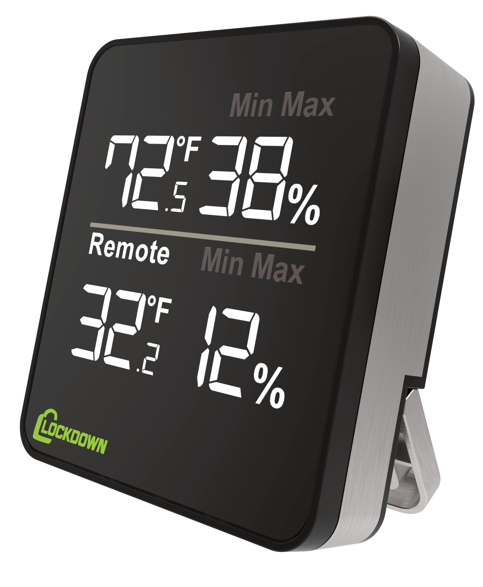 LOCKDOWN Digital Hygrometer for Temperature and Humidity