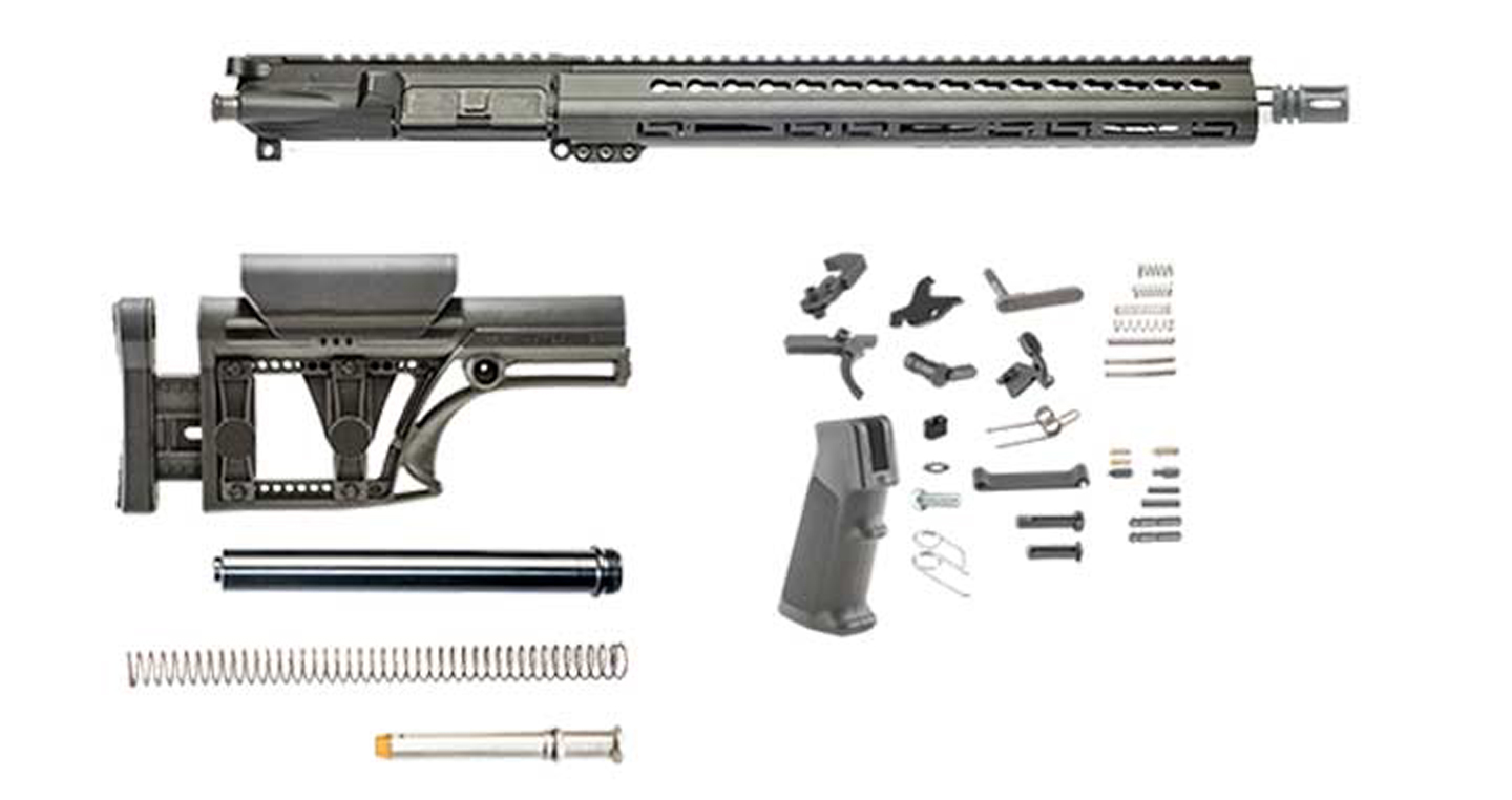 Luth-AR .223 Bull Rifle Kit Minus Lower Receiver w/Fixed Stock