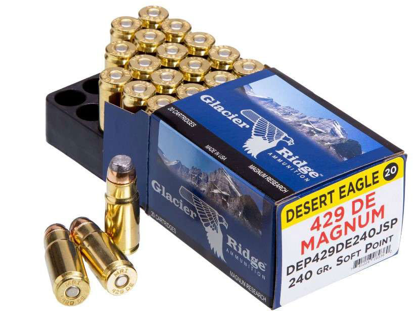 Magnum Research .429 DE 240 Grain JHP Brass Cased Pistol Ammunition