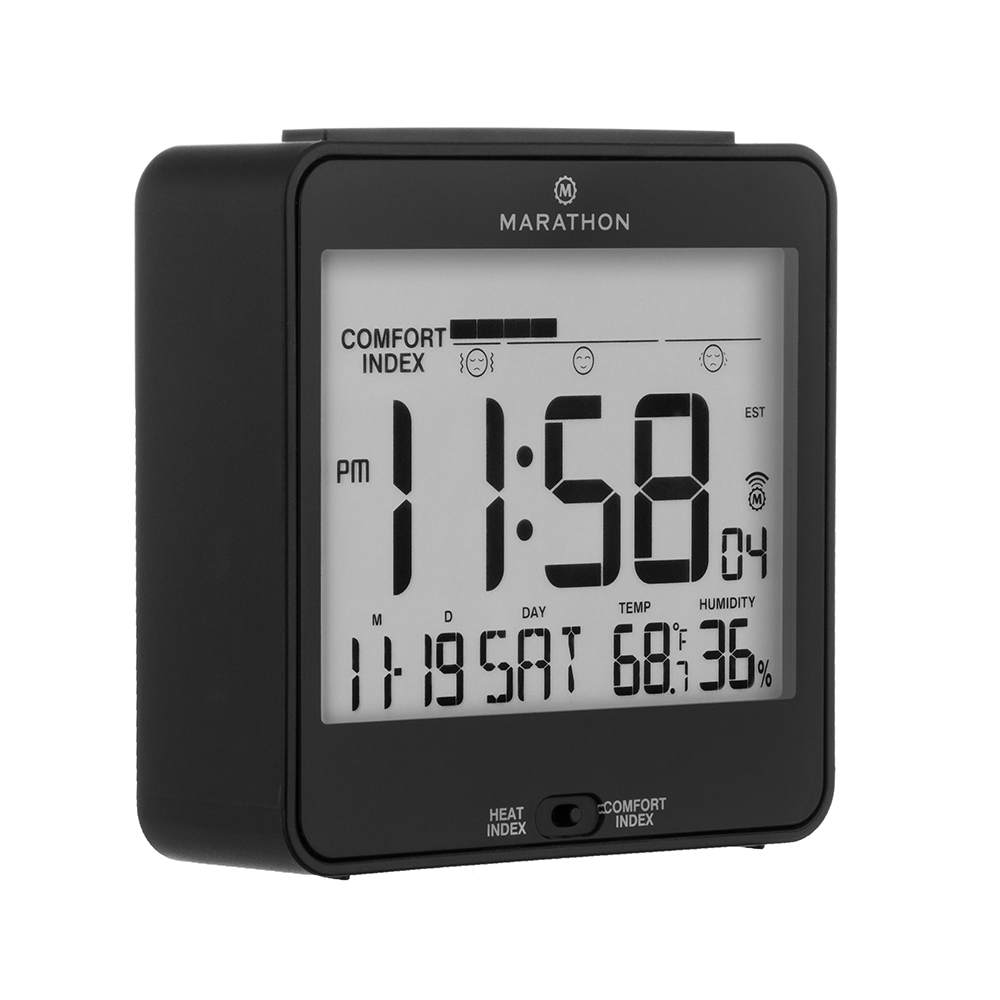 Marathon Watch Atomic Desk Clock W Backlight Heat And Comfort