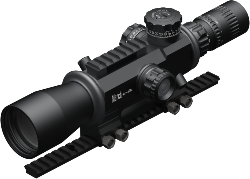 March Scopes High Master Genesis 4X-40X52mm Tactical Turret Rifle
