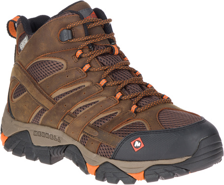 men's moab rover moc comp toe work shoe wide width