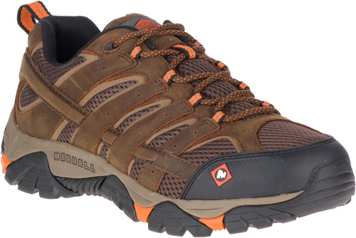men's moab rover moc comp toe work shoe wide width