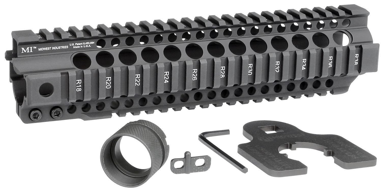 Midwest Industries 10in Combat Rail T-Series One Piece Free Float