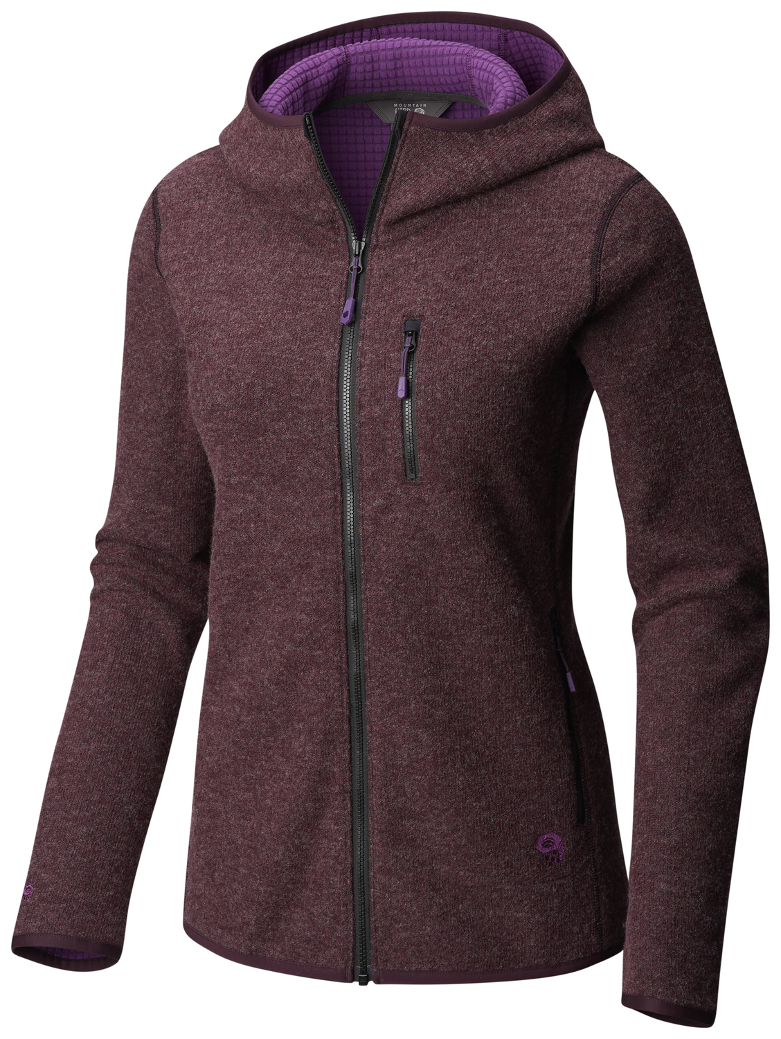 Womens Small Wool FulL Zip Hood Jacket S Womens Small Wool FulL Zip Hood Jacket S