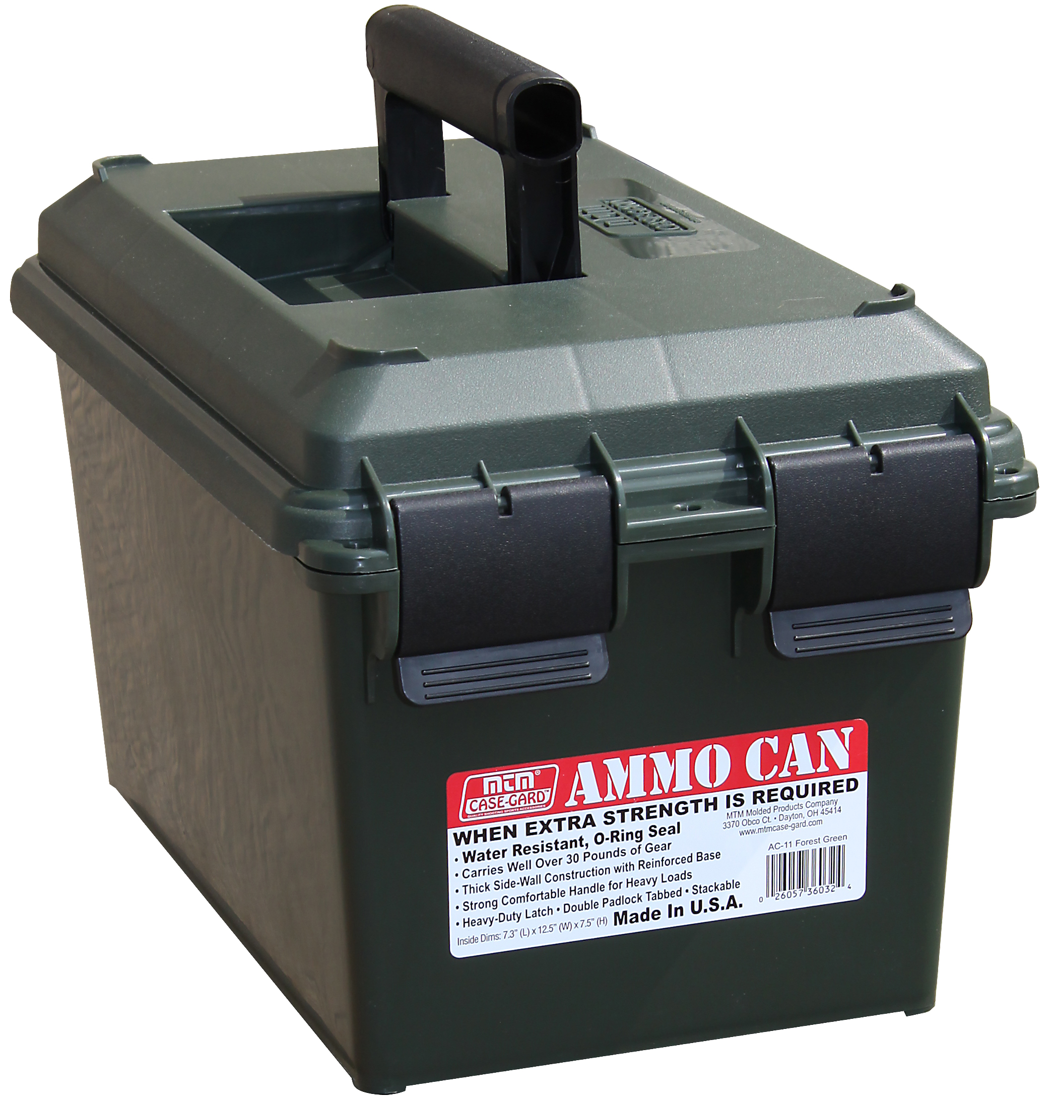 MTM Durable Ammo Can w/Double Padlock Tabs AC11 | 4.8 Star Rating ...