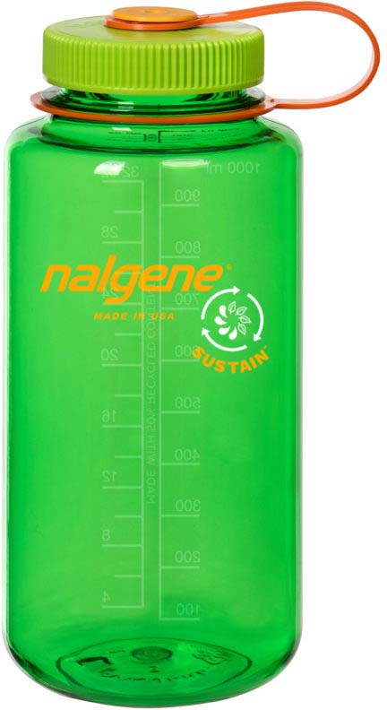 Nalgene Wide Mouth 16oz Sustain Bottle, Pomegranate