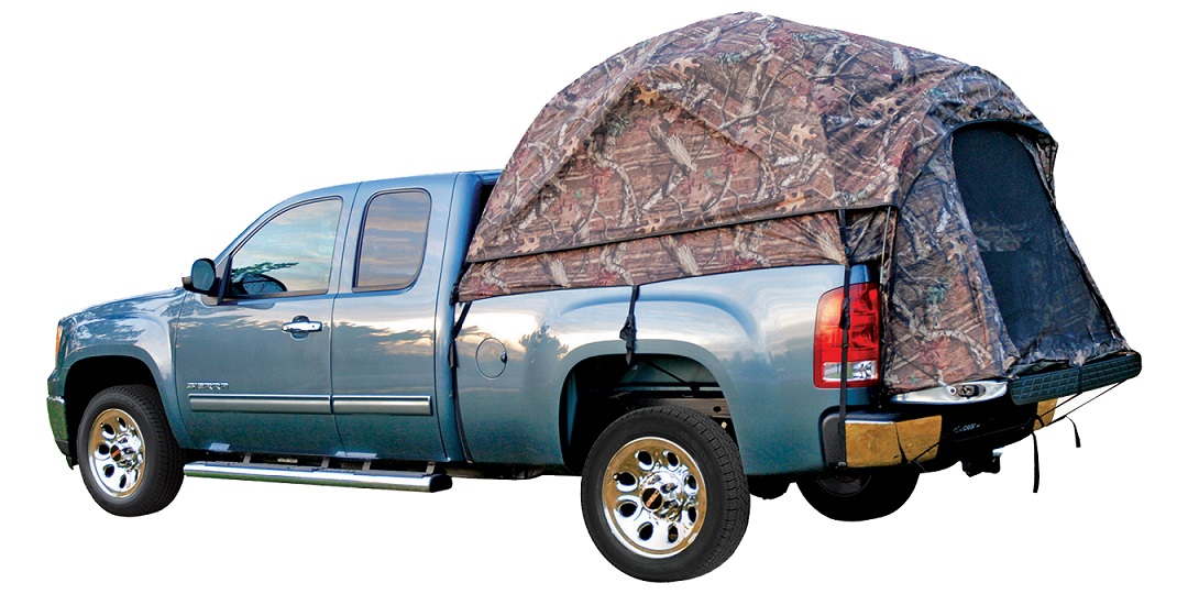 Camo shop truck tent