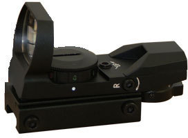 NCStar D4RGB Red GrDot 4 Reticle Reflex Sight Site Optic QR Weaver Mount 