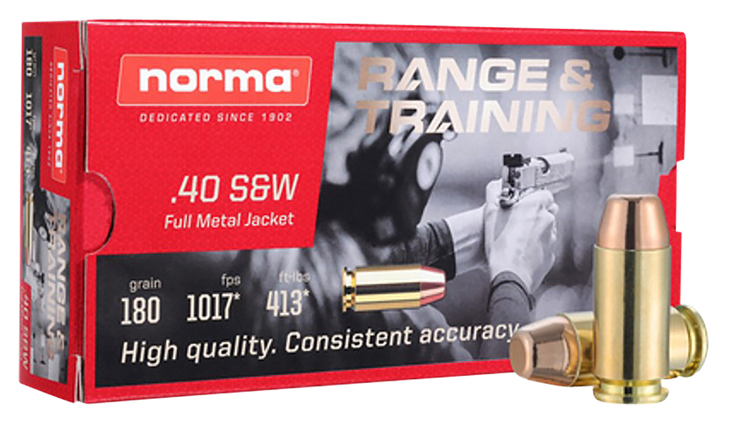 Norma Ammunition 611440020 Self Defense NXD 40 S&W 180 Gr