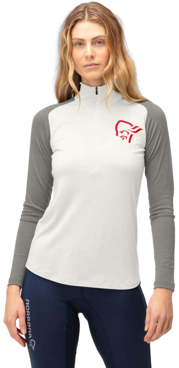 Ladies Long Sleeve Thermal Vest - Snowdrop Design