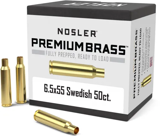 Nosler 6.5x55mm Swedish Mauser Premium Brass