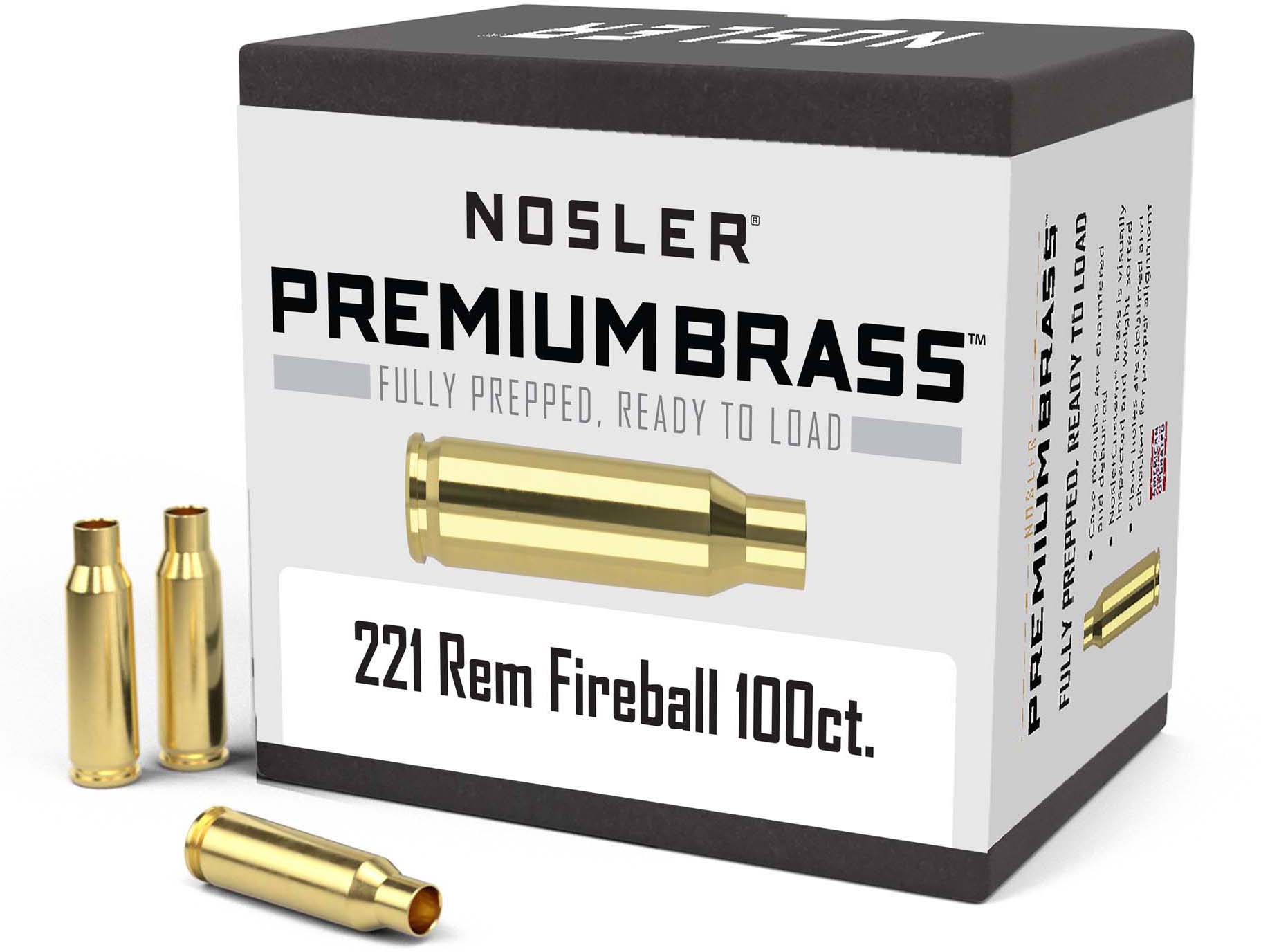 Nosler Custom Rifle Brass .221 Remington Fireball