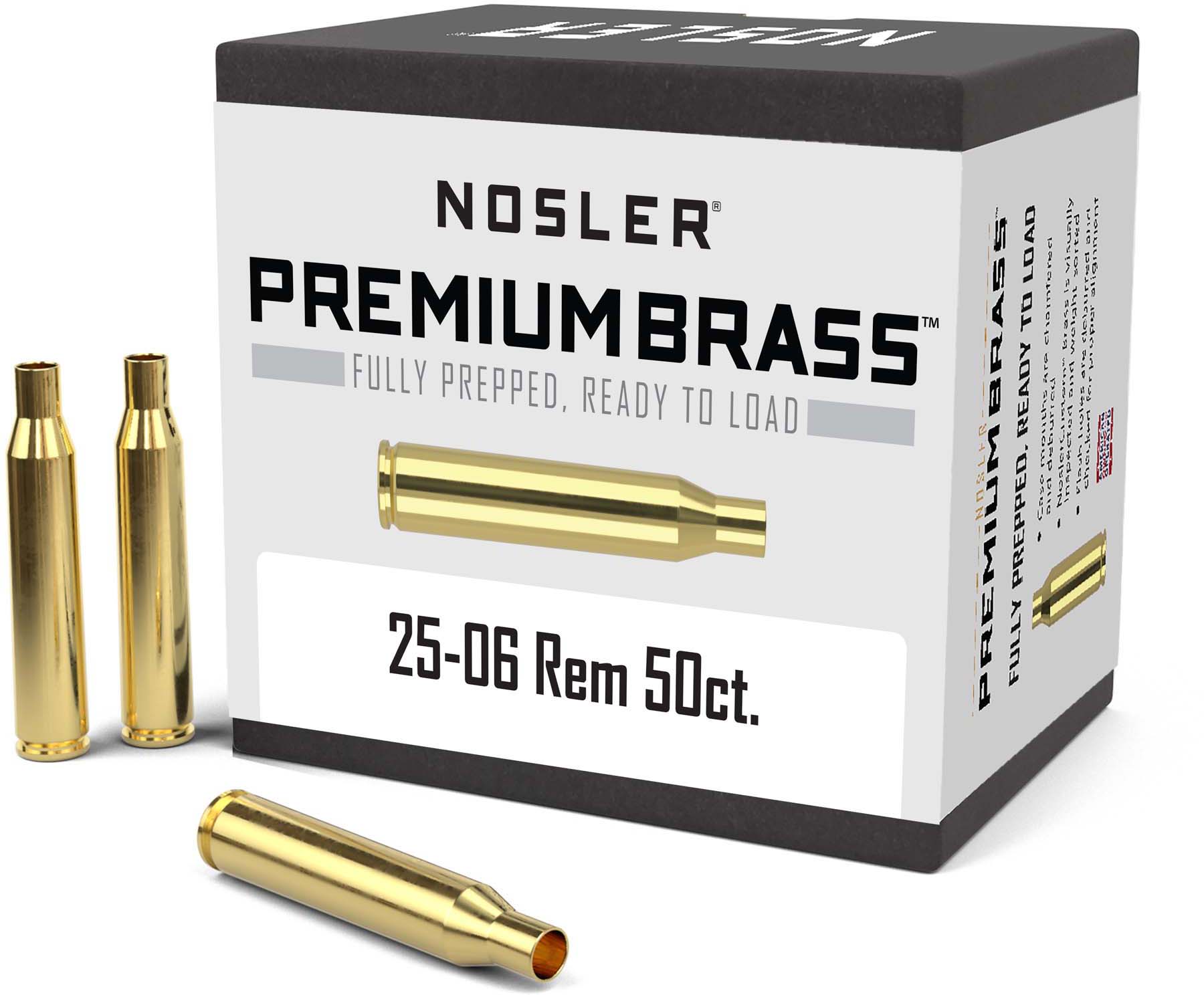 Nosler Custom Rifle Brass .25-06 Remington Improved