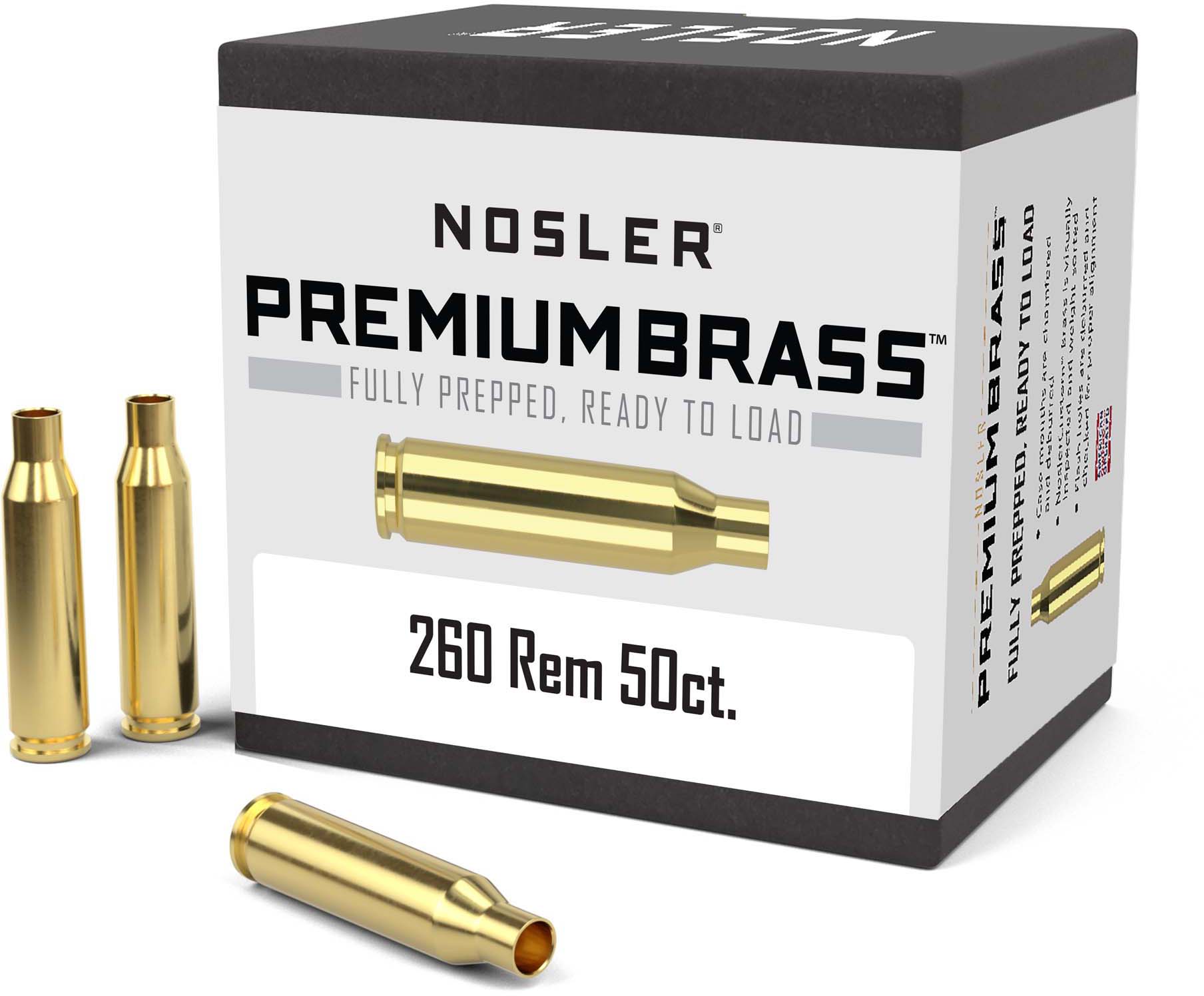 Nosler Bulk Rifle Brass .260 Remington  11% Off w/ Free Shipping and  Handling