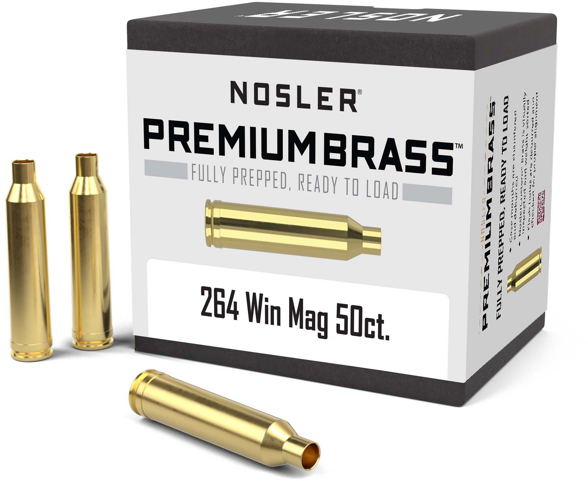 Nosler Custom Rifle Brass .264 Winchester Magnum