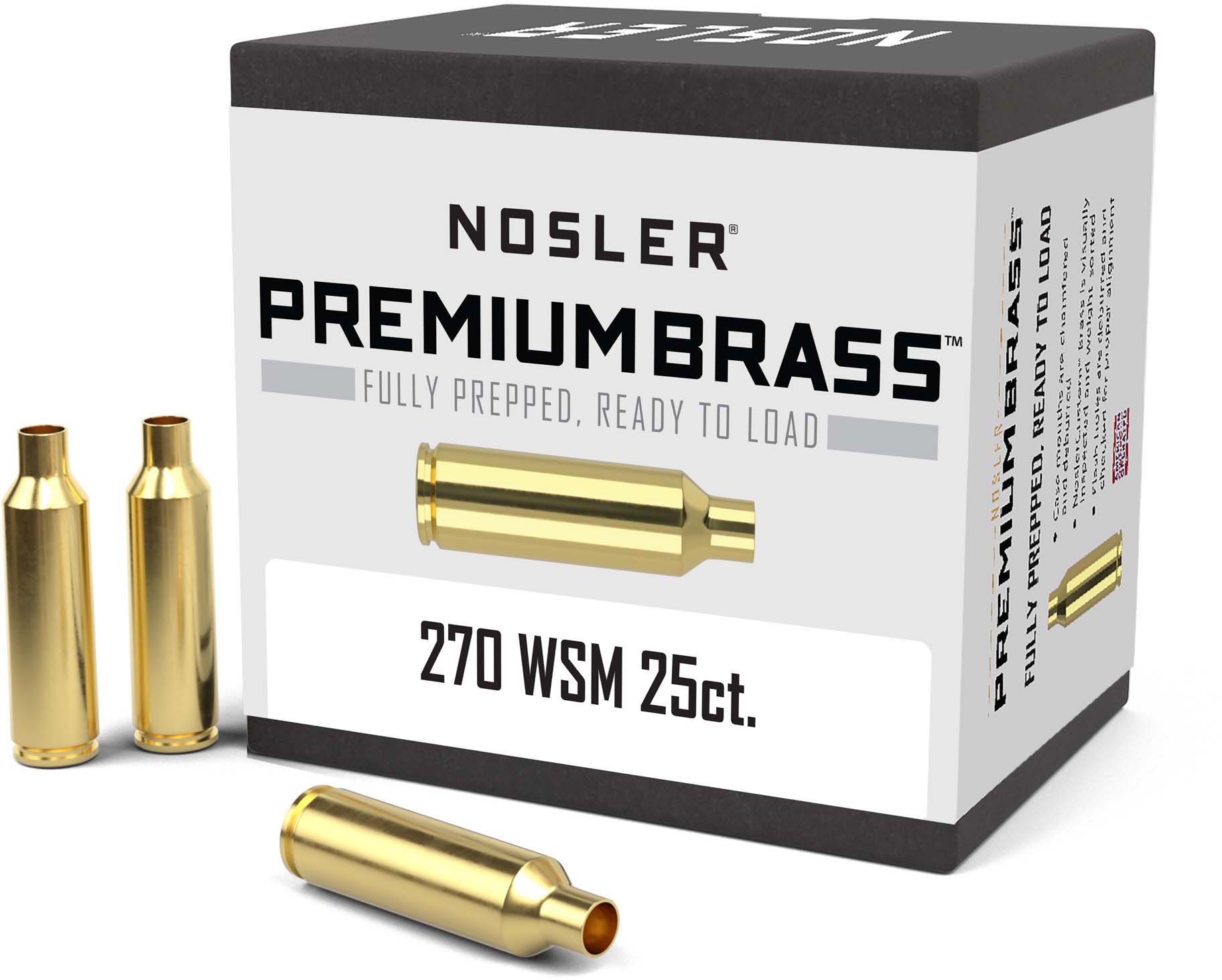 Nosler Custom Rifle Brass .270 Winchester Short Magnum