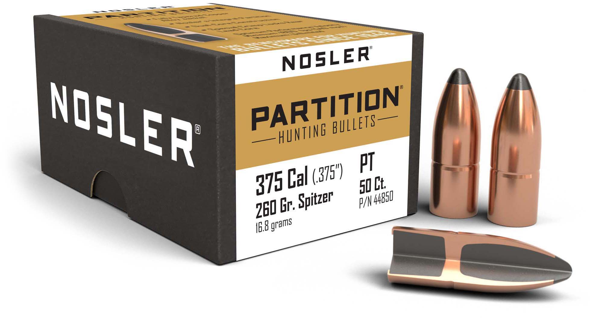 Nosler Partition Rifle Bullet .375 Caliber 260gr Partition