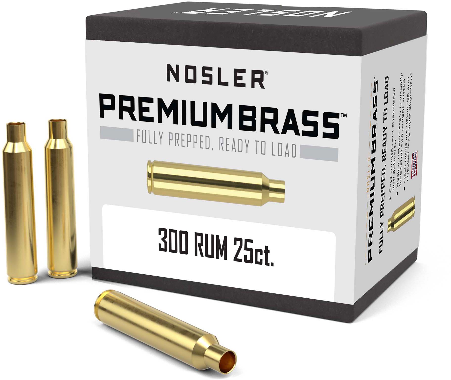 Nosler Unprimed Brass Cases .300 Remington Ultra Magnum 11940