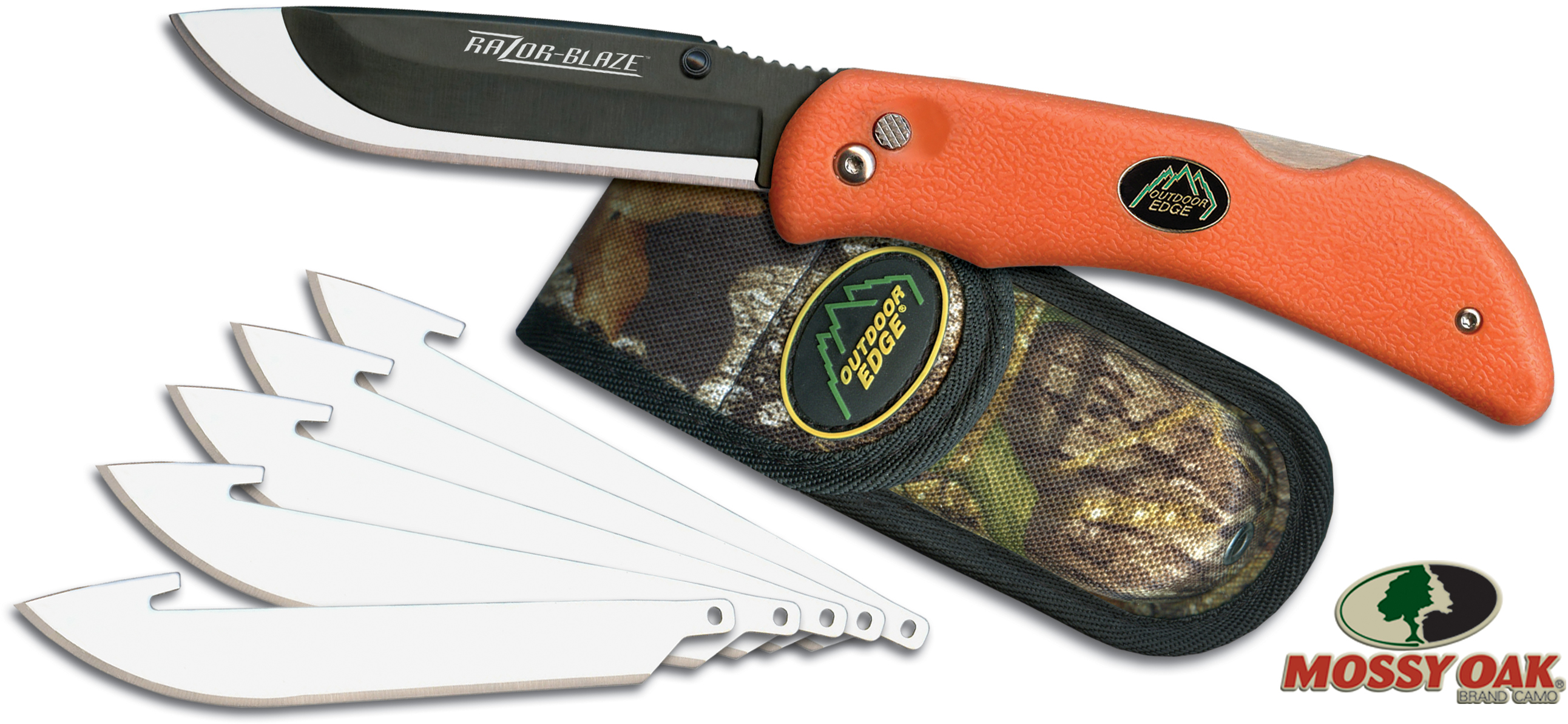 Mossy Oak 8 Piece Folding Pocket Knife Set, 2.5 Blade and 3.5