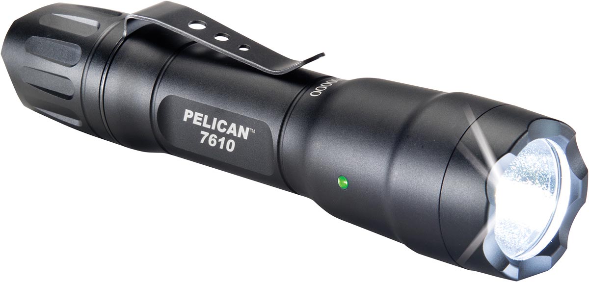 Pelican 7610 Tactical Flashlight, AA/2 CR123 Star Rating w/ Free SH