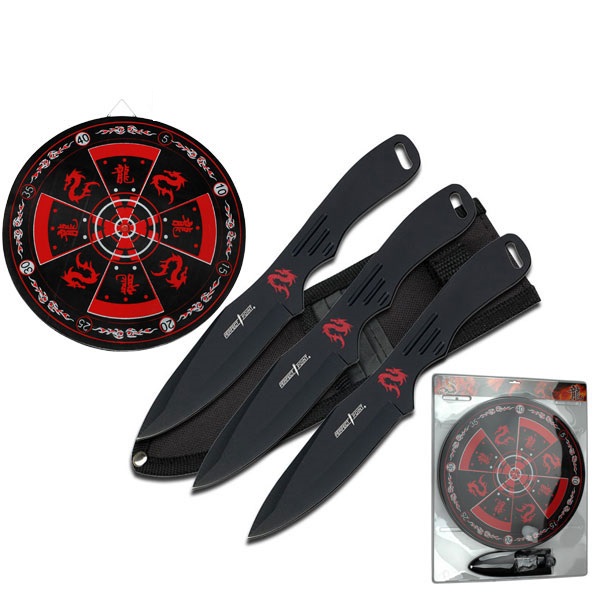 Perfect Point 3 Piece 6.5 Rainbow Throwing Knives Set - Unlimited Wares,  Inc