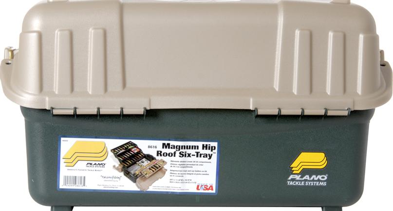 Plano Hip Roof Tackle Box w/6-Trays - Green/Sandstone - 66569
