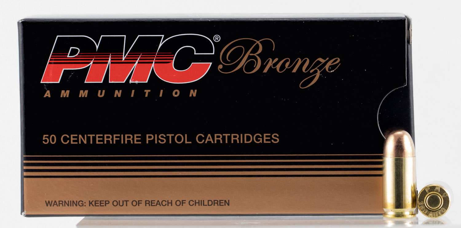 PMC 380A Bronze 380 ACP 90 Grain Full Metal Jacket Centerfire Pistol Ammunition