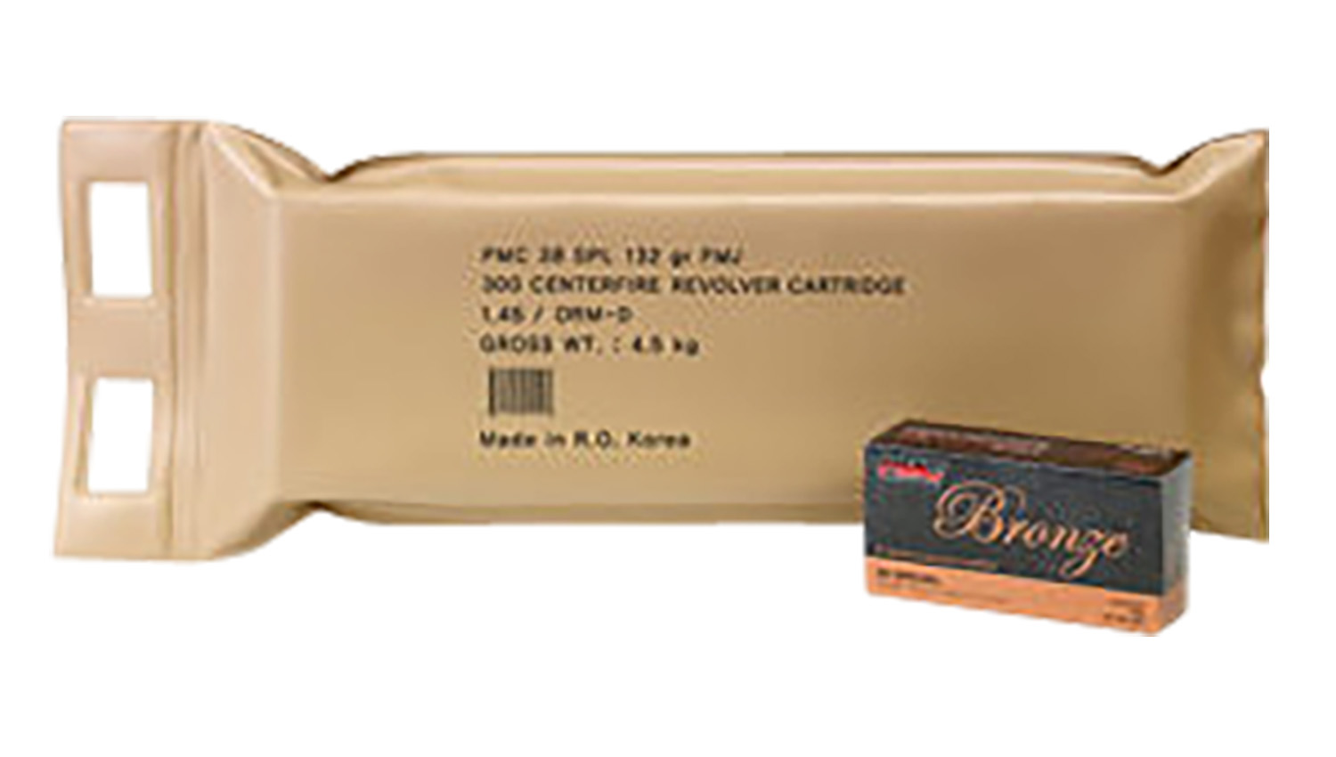 PMC Ammunition Bronze 38 Special 132 Grain Full Metal Jacket Brass Cased Pistol Ammunition