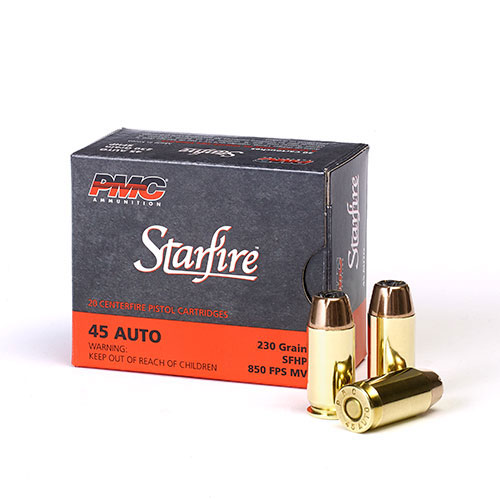 PMC Ammunition Starfire .45ACP 230 Grain SFHP Brass Cased Pistol Ammunition