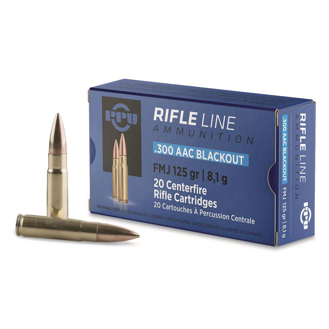 Ppu Ammo .300 Aac Blackout 125gr. Fmj