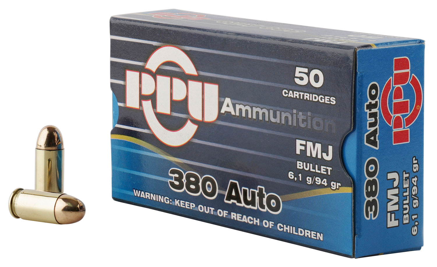  PPH380AF Handgun 380 ACP 94 Gr Full Metal Jacket (FMJ) Ammo