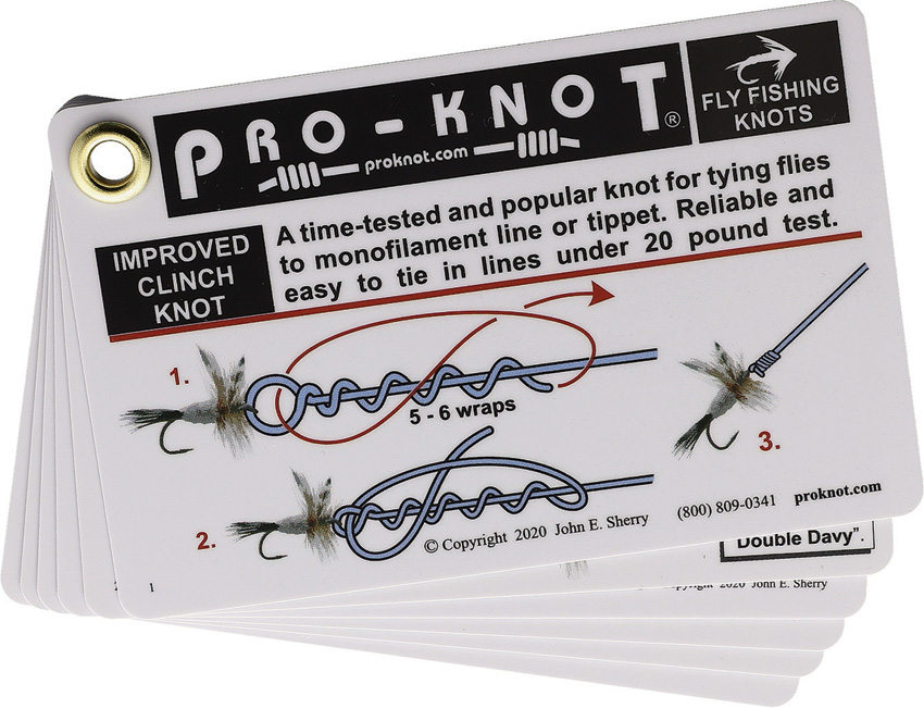 NEW Pro-Knot Fisherman's Ultimate Knot Tying Guide - Cards