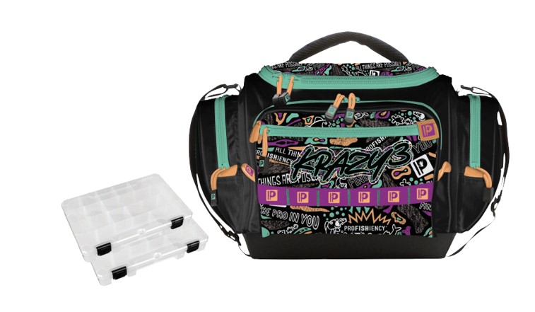 ProFISHiency Krazy 3 Tackle Bag With 2 3600 Size Tackle Box