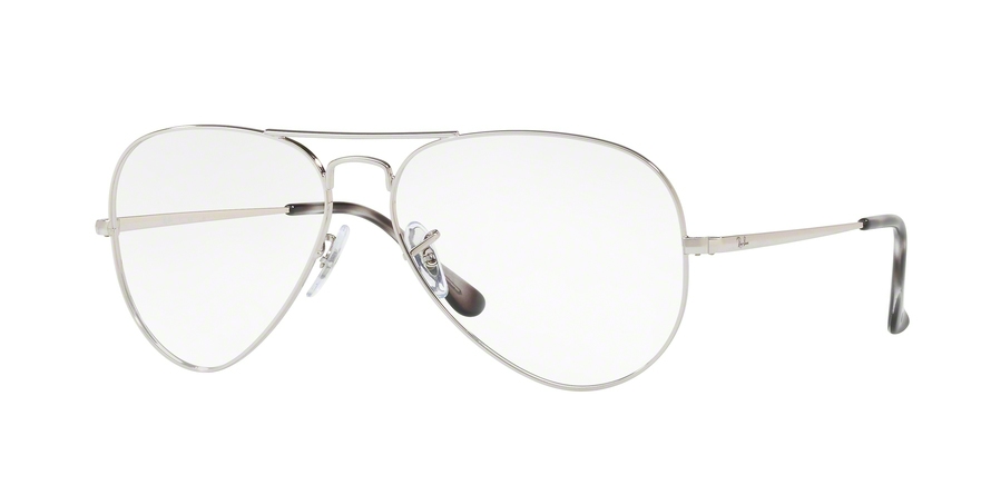 silver framed ray bans